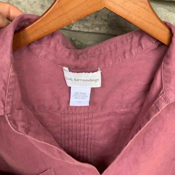 Soft Surroundings linen tunic with pockets - Picture 6 of 6